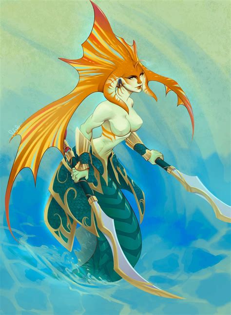 Naga Siren by Suguro | Mermaid art, Fantasy art, Alien concept art