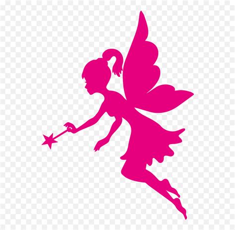 Clipart Fairy Vector - Pink Fairy Silhouette Png,Fairy Silhouette Png ...