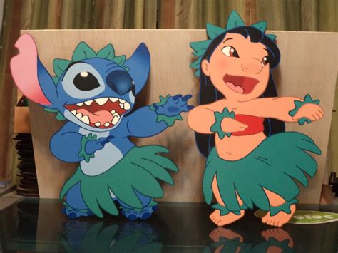 Recortes de Lilo & Stitch Hula / decoración de la habitación - Etsy México