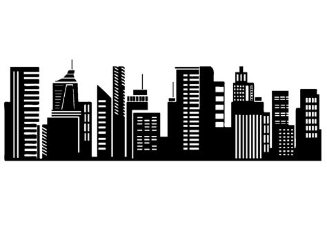 Skyline New York City Silhouette Sticker - Silhouette png download ...