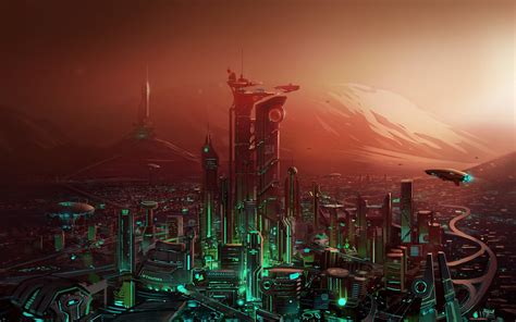 3840x2400 Resolution Futuristic Cityscape UHD 4K 3840x2400 Resolution ...