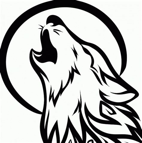 tribal wolf svg - Google Search | Howling wolf tattoo, Wolf drawing ...