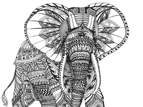 Zentangle elephant2 by Eliza Stefu on Dribbble