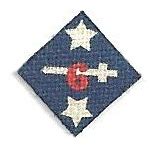 1:6 scale WWI US Army 6th Infantry Division Patch | ONE SIXTH SCALE KING!