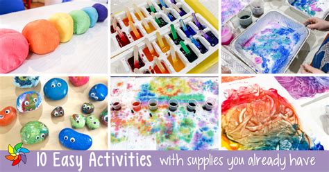 10 Easy Preschool Activities Using Supplies You Already Have