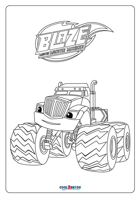 Blaze And The Monster Machines Coloring Pages Free Coloring Pages | The ...