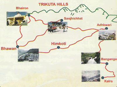 Vaishno Devi Yatra Route Map