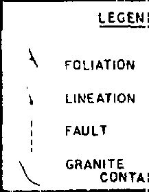 , Structural map of Arsikere granite and the surrounding gll~isses ...