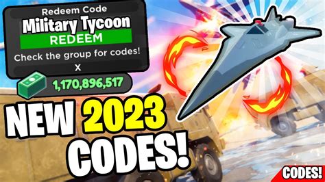 Roblox Military Tycoon Codes 2023 - YouTube