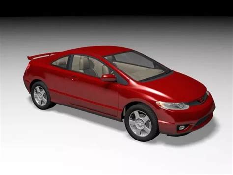 Honda Civic Sport Car Free 3d Model - .Max - Open3dModel