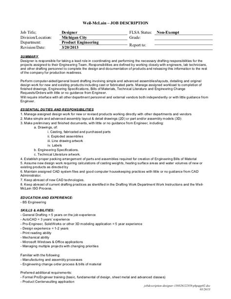 Designer- Job Description