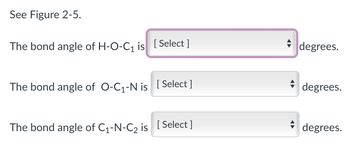 Answered: The bond angle of H-O-C₁ is The bond… | bartleby