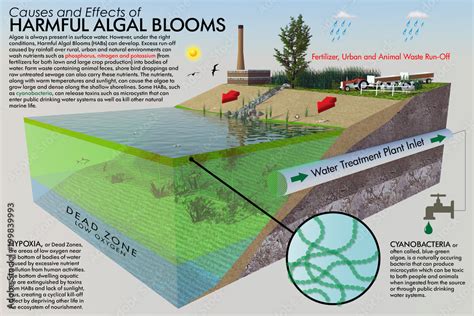 A large format ecological illustration with descriptive text. The ...