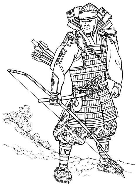 Samurai Coloring Pages to download and print for free