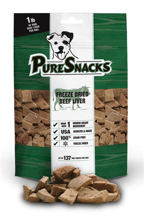 PureSnacks Freeze Dried Beef Liver Dog Treats, 5 oz. - Walmart.com