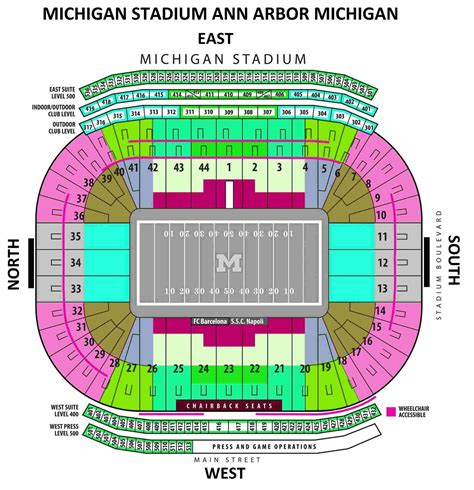 Michigan Stadium Seating Chart Seat Numbers – Two Birds Home