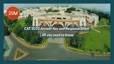 CAT 2020 Answer Key and Response Sheet | All you need to know - 2IIM