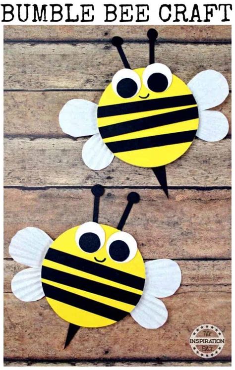 Wooden Craft Bumble Bees For Kids · The Inspiration Edit