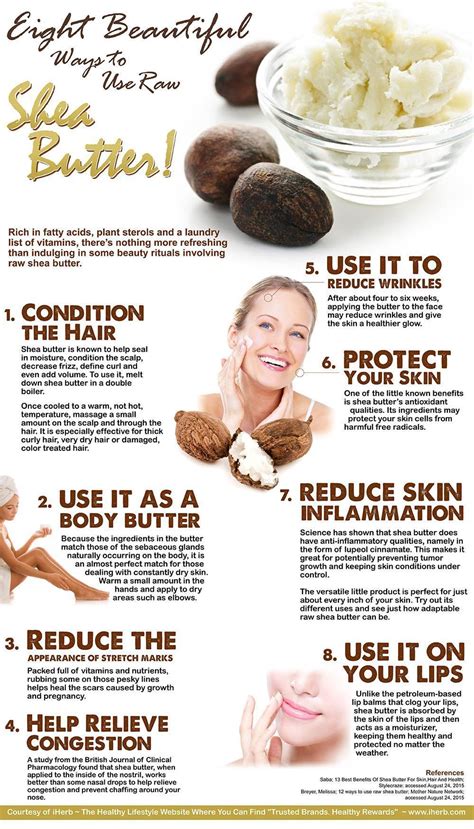 8 Ways to Use Raw Shea Butter (Infographic) #soapinfographic | The body ...