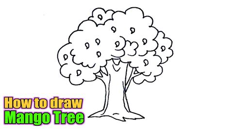 Mango Tree Drawing Easy : I will show how drawing and craft is made ...