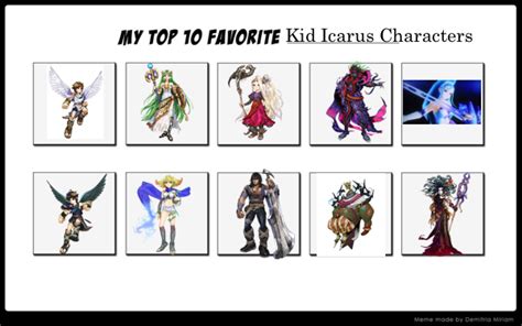 My Top Ten Kid Icarus characters by annonmyous on DeviantArt