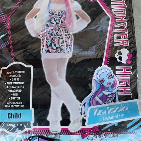 Mattel | Costumes | Monster High Abbey Bominable Childrens Costume ...