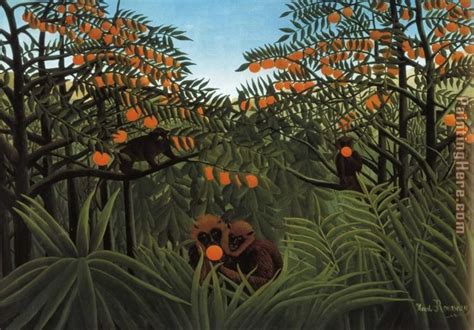 Henri Rousseau Monkeys in the Jungle painting anysize 50% off