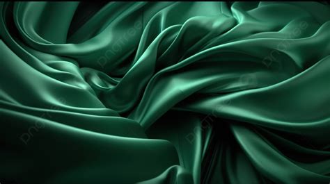 Abstract Fashion Background In Green Silk Stunning 3d Render, Silk ...