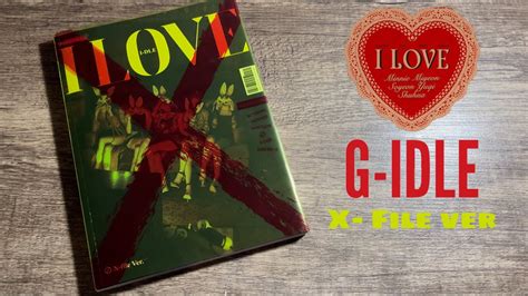 G-IDLE ILove album unboxing x - file ver - YouTube