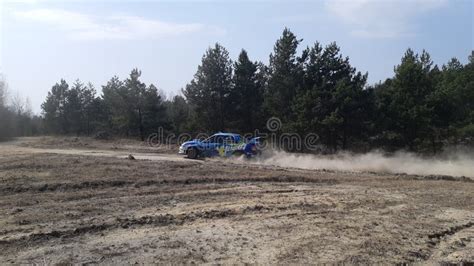 Subaru WRX STI Blue Sports Rally. Editorial Stock Photo - Image of fast ...