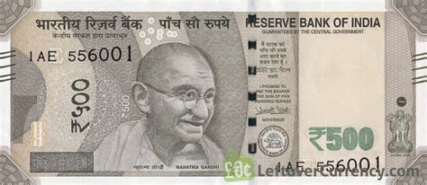 current Indian Rupee banknotes - Exchange yours now