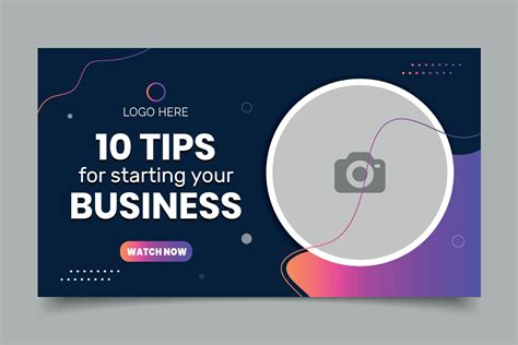 10 Tips Video Thumbnail Design, Fully Editable, Modern and Simple ...