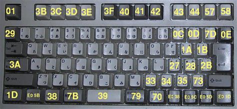 Japanese Hiragana Keyboard Layout