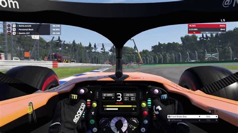 Cockpit Camera View of the Mclaren MCL34 F1 Car at the Hockenheimring ...