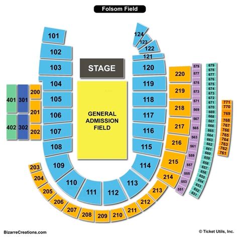 Folsom Field Seating Chart | Seating Charts & Tickets