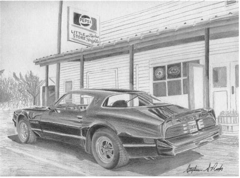 1978 Trans Am CLASSIC CAR ART PRINT Drawing by Stephen Rooks - Pixels