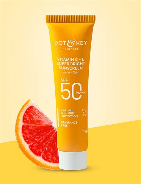 Vitamin C + E SPF 50 Sunscreen | Size: 10 gms By DOT & KEY