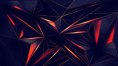 HD wallpaper: 3D, 4K, Black, Geometric, Triangles, Dark | Wallpaper Flare