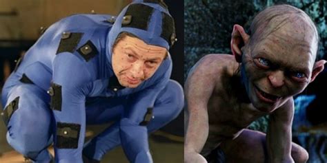 And cut! Andy Serkis scrabbled around in the dirt to play Gollum and ...