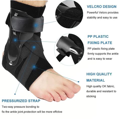 Ankle Brace for Sprained Ankle with Side Stabilizers - XL Size | Men ...