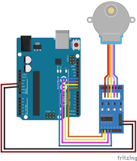 Arduino stepper motor control circuit diagram | Arduino stepper motor ...