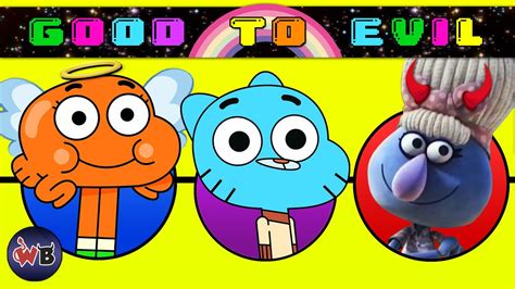 The Amazing World of Gumball Characters: Good to Evil - YouTube