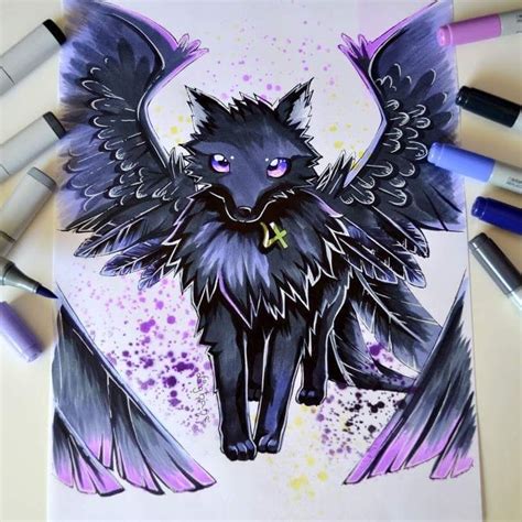 Easy Galaxy Wolf Drawing ~ 20+ New For Galaxy Kawaii Cute Wolf Drawings ...