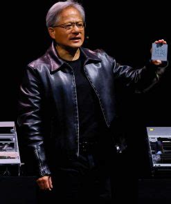 Jensen Huang Nvidia CEO Leather Jacket