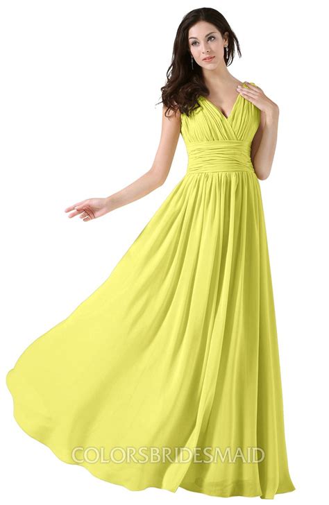 ColsBM Alana Pale Yellow Bridesmaid Dresses - ColorsBridesmaid