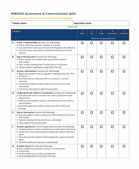 Employment Skills assessment Template Beautiful 9 Basic Skills ...