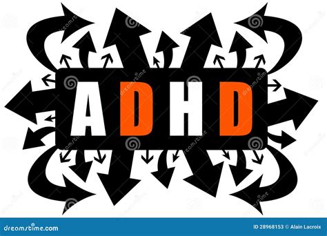 ADHD stock illustration. Illustration of difficult, develop - 28968153