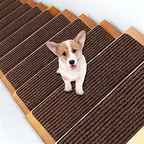 MATAHUM Stair Treads for Wooden Steps Indoor, Non-Slip Carpet Stair ...