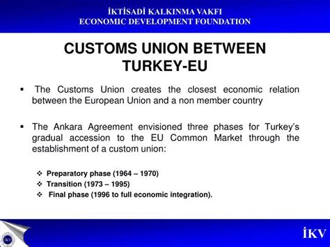 PPT - CUSTOMS UNION BETWEEN TURKEY-EU PowerPoint Presentation, free ...