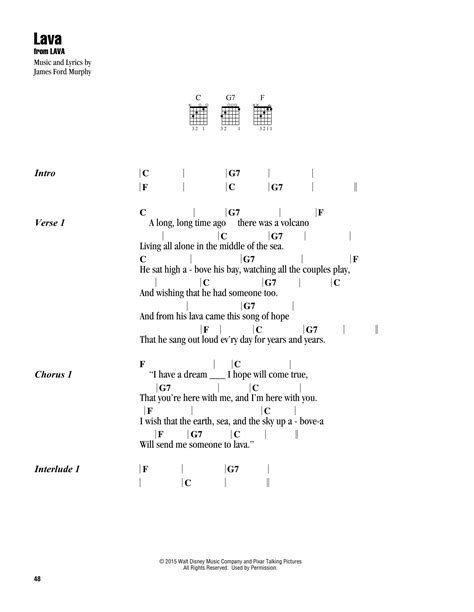 Lava by James Ford Murphy - Guitar Chords/Lyrics - Guitar Instructor